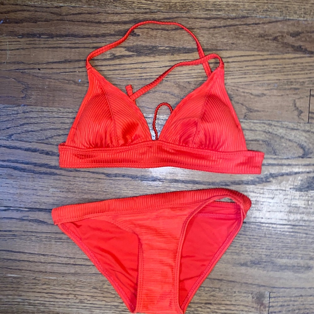 Coral bikini